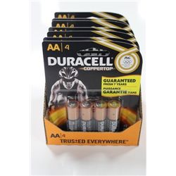 BOX OF 7 PACKS "AA" DURACELL BATTERIES
