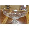 Image 1 : DECORATIVE FOOTED GLASS BOWL