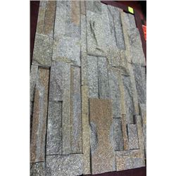 BOX OF SPARKLY GREY NATURAL SLATE STONE - FLAT