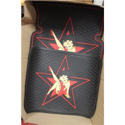 BOW W/ 4PC. BETTY-BOOP CAR FLOOR MAT