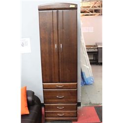 WOOD 6 FT CABINET