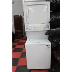 GE STACKING WASHER/DRYER SET W 7 DAY WARRANTY