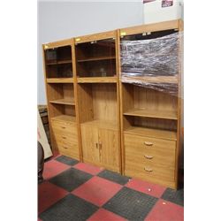 3 PC ENTERTAINMENT WALL UNIT