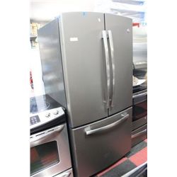 GE BRUSH NICKEL FRENCH DOOR FRIDGE W 7 DAY