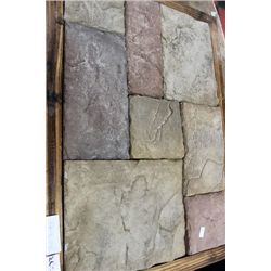 BOX OF ARTIFICIAL CULTURED CASTLE ROCK STONE -