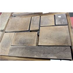 BOX OF ARTIFICIAL CULTURED CASTLE ROCK STONE -FLAT
