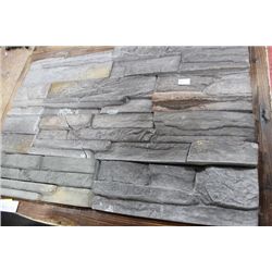 BOX OF ARTIFICIAL CULTURED STACKED STONE