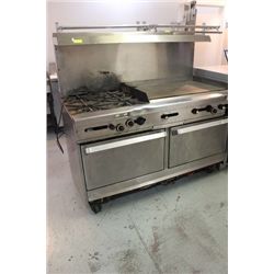 STAINLESS GAS COOKTOP WITH GRIDDLE