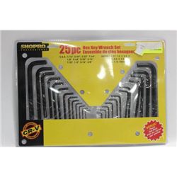 NEW 25 PC HEX KEY WRENCH SET