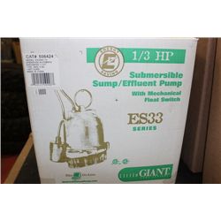 1/3 HP SUBMERSIBLE PUMP