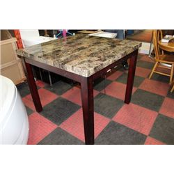NEW FAUX MARBLE BAR TABLE