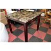 Image 1 : NEW FAUX MARBLE BAR TABLE