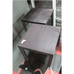 PAIR OF END TABLES