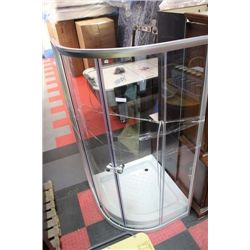 GLASS DOOR CORNER SHOWER UNIT