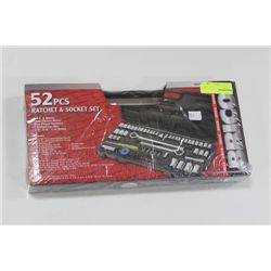 NEW 52 PC RACHET AND SOCKET SET