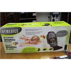 HOMEMEDIC 3D FOLDABLE SHIATSU MASSAGER