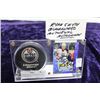 Image 1 : RYAN SMYTH AUTOGRAPHED CARD & PUCK DISPLAY