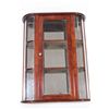 Image 1 : WOOD AND GLASS WALL MOUNT MINI DISPLAY CABINET
