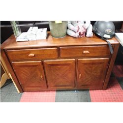SOLID WOOD SIDE BOARD CABINET - 3 DRAWER/2 DOOR
