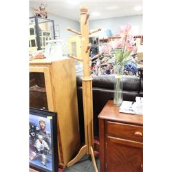 OAK COAT RACK