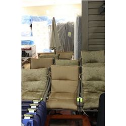 PATIO CHAIRS W/ CUSHIONS X7