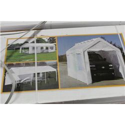 PARTY TENT / STORAGE SHELTER 10FT. X 20FT. (NEW)