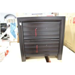 NIGHTSTAND, DARK FINISH, NEW