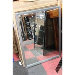 SILVER FRAMED MIRROR
