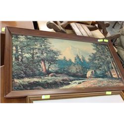 YOSEMITE OIL PAINTING BY ROBERT WOOD