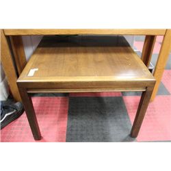 SOLID WOOD END TABLE, SQUARE
