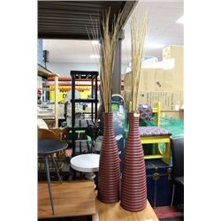SET OF 2 LARGE SHOWHOME FLOOR VASES