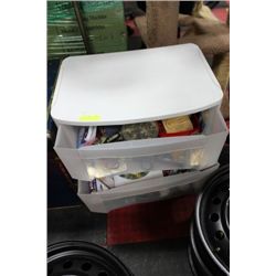 3-TIER STORAGE FULL W/ SEWING, CRAFTS & PAINTING