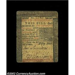 Pennsylvania May 1, 1760 50s Extremely Fine. The note has the normal slightly rounded corners and a.