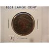Image 1 : 1851 Coronet Head Large Cent
