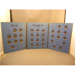 Empty Whitmans Two Cent & Nickel Three Cent Collector Folder
