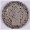 Image 1 : 1908-D BARBER HALF DOLLAR, VF
