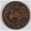 Image 1 : 1866 INDIAN ONE CENT FINE ROUGH SURFACES