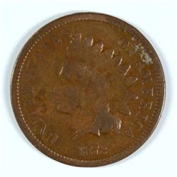1872 INDIAN HEAD CENT, VG+