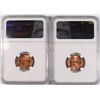 Image 2 : ( 2 ) 1944 LINCOLN CENTS NGC MS-66 RED GEMS!