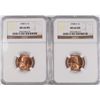 Image 1 : ( 2 ) 1948-S LINCOLN CENTS NGC MS-66 RED GEMS!