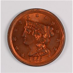 1855 HALF CENT MS-63 DETAILS