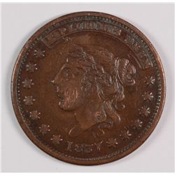 1837 HARD TIMES TOKEN FINE