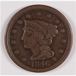 1846 LARGE CENT F/VF