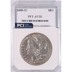 1889-CC MORGAN DOLLAR PCI AU-55 VERY RARE