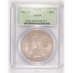 1904-O MORGAN DOLLAR PCGS MS-64 GREEN LABEL
