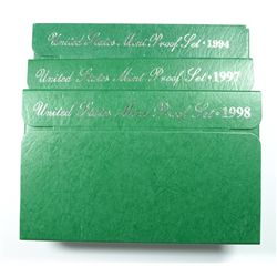 (3)  U.S. PROOF SETS  1994-1997-1998
