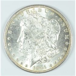 1891-CC MORGAN DOLLAR MS62+ WHITE  KEY COIN  NICE