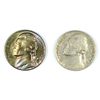 Image 1 : Lot of 2 - 1939 JEFFERSON NICKEL XF DOUBLE DIE REVERSE & 1967 JEFFERSON NICKEL