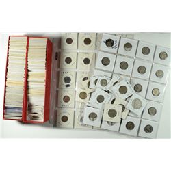 MIXED LOT: 2 RED STOCK BOXES LINCOLN CENTS MOSTLY WHEAT CENTS,