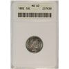 Image 1 : 1892 BARBER DIME ANACS MS-62 (AMAZING TONING)